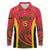Angola Basketball Custom Long Sleeve Polo Shirt Go Champions - Wonder Print Shop