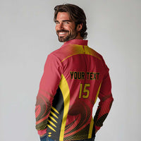 Angola Basketball Custom Long Sleeve Polo Shirt Go Champions - Wonder Print Shop