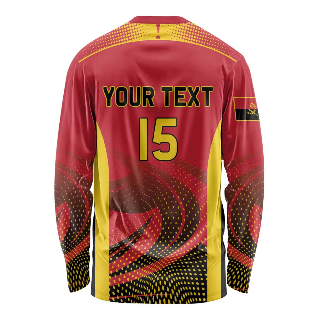 Angola Basketball Custom Long Sleeve Shirt Go Champions - Wonder Print Shop