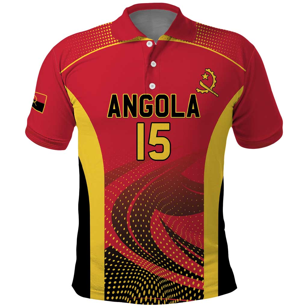 Angola Basketball Custom Polo Shirt Go Champions - Wonder Print Shop