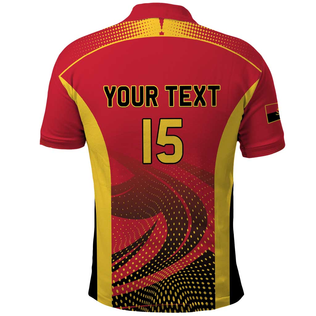 Angola Basketball Custom Polo Shirt Go Champions - Wonder Print Shop