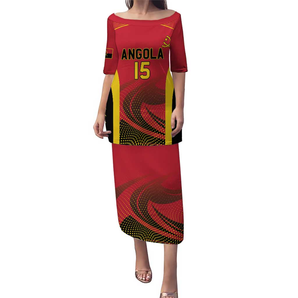 Angola Basketball Custom Puletasi Go Champions - Wonder Print Shop