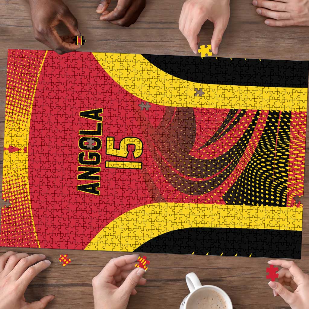 Angola Basketball Custom Puzzle Go Champions - Wonder Print Shop