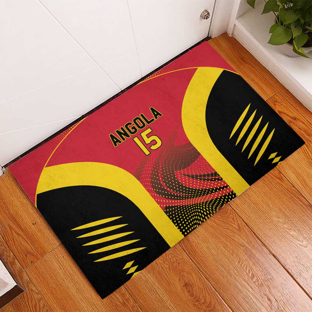 Angola Basketball Custom Rubber Doormat Go Champions - Wonder Print Shop