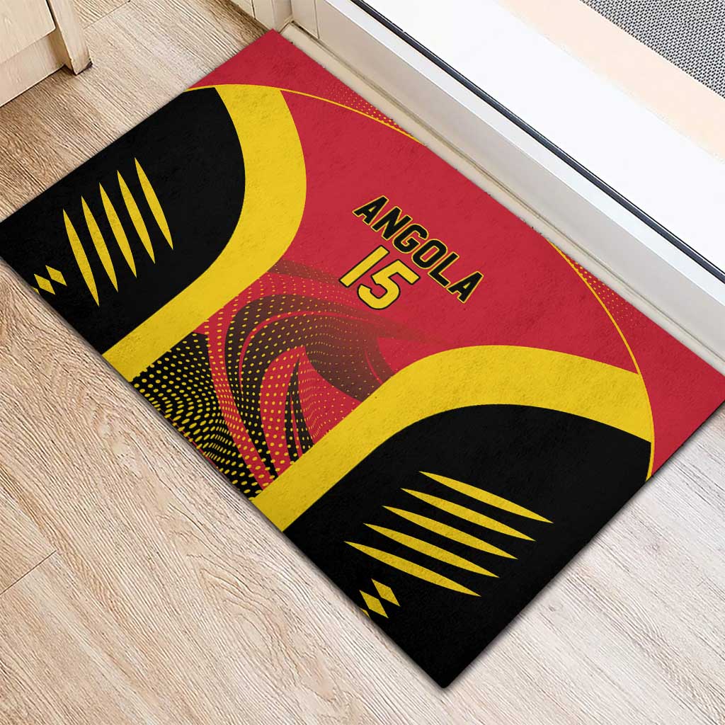 Angola Basketball Custom Rubber Doormat Go Champions - Wonder Print Shop