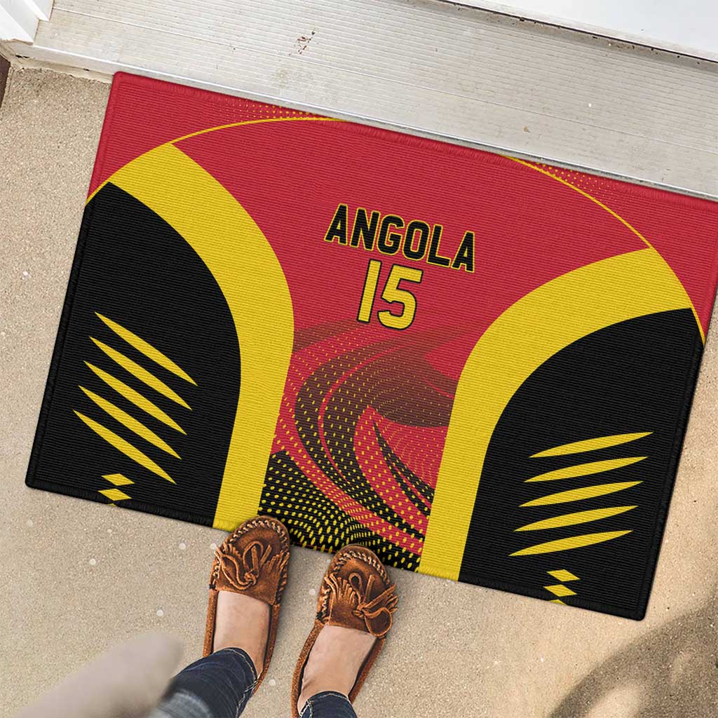Angola Basketball Custom Rubber Doormat Go Champions - Wonder Print Shop