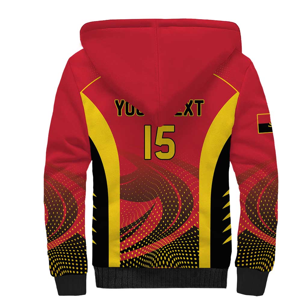 Angola Basketball Custom Sherpa Hoodie Go Champions - Wonder Print Shop
