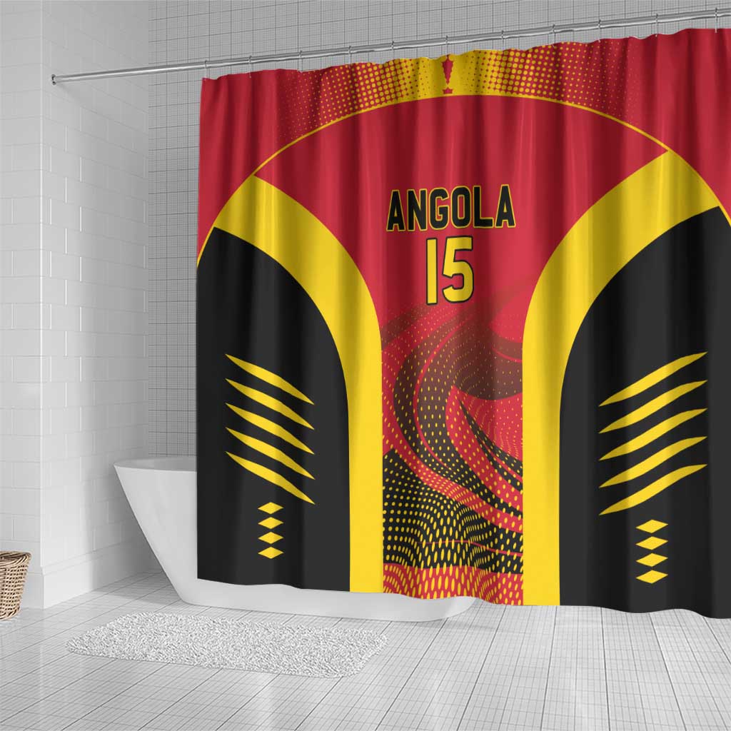 Angola Basketball Custom Shower Curtain Go Champions - Wonder Print Shop
