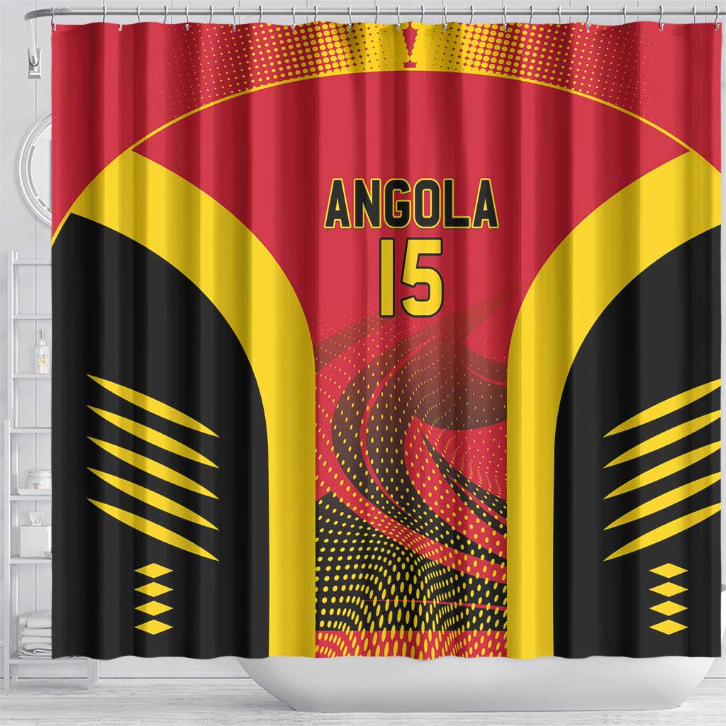 Angola Basketball Custom Shower Curtain Go Champions - Wonder Print Shop