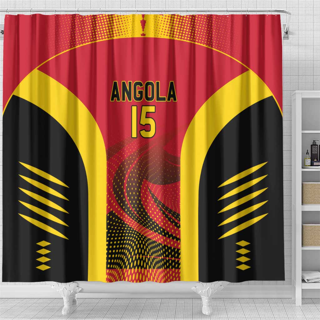 Angola Basketball Custom Shower Curtain Go Champions - Wonder Print Shop