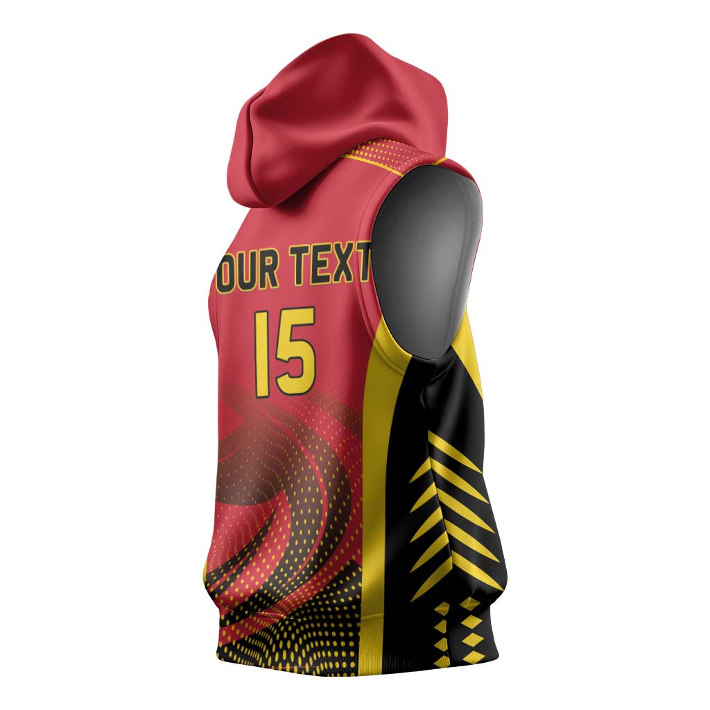 Angola Basketball Custom Sleeveless Hoodie Go Champions - Wonder Print Shop