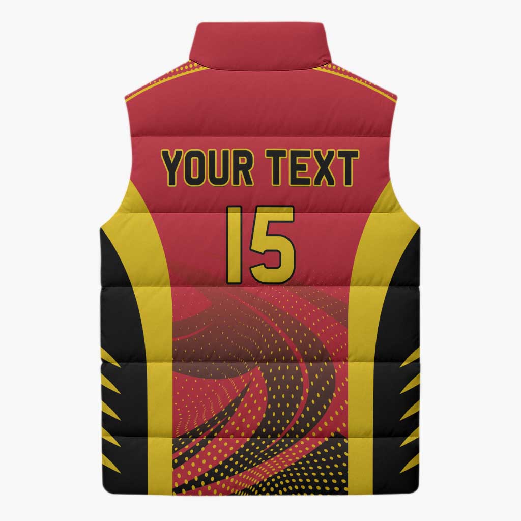 Angola Basketball Custom Sleeveless Puffer Jacket Go Champions - Wonder Print Shop