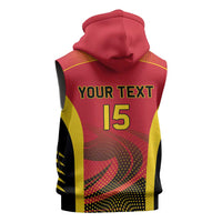 Angola Basketball Custom Sleeveless Zip Hoodie Go Champions - Wonder Print Shop