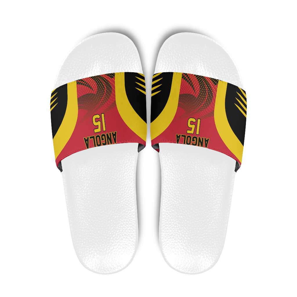 Angola Basketball Custom Slide Sandals Go Champions - Wonder Print Shop