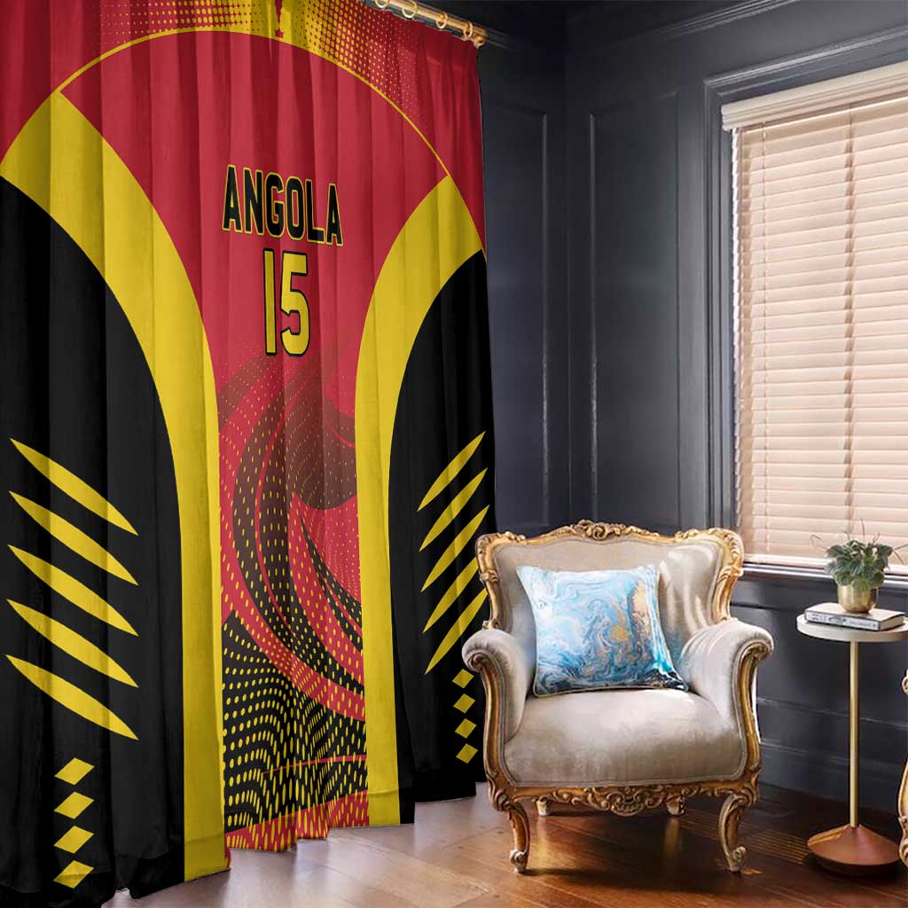 Angola Basketball Custom Window Curtain Go Champions - Wonder Print Shop