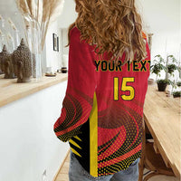 Angola Basketball Custom Women Casual Shirt Go Champions - Wonder Print Shop