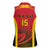 Angola Basketball Custom Women Sleeveless Polo Shirt Go Champions - Wonder Print Shop