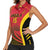 Angola Basketball Custom Women Sleeveless Polo Shirt Go Champions - Wonder Print Shop