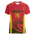 Angola Basketball Custom Women V-Neck T-Shirt Go Champions - Wonder Print Shop