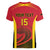 Angola Basketball Custom Women V-Neck T-Shirt Go Champions - Wonder Print Shop