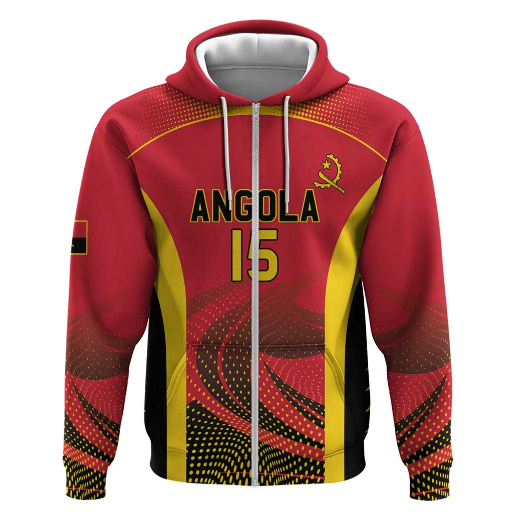 Angola Basketball Custom Zip Hoodie Go Champions - Wonder Print Shop
