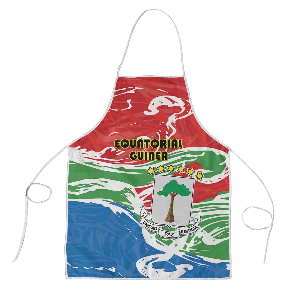 Equatorial Guinea Independence Day Apron Coat Of Arms With Map - Wonder Print Shop
