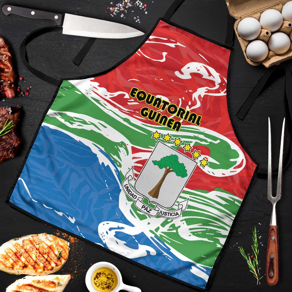 Equatorial Guinea Independence Day Apron Coat Of Arms With Map - Wonder Print Shop