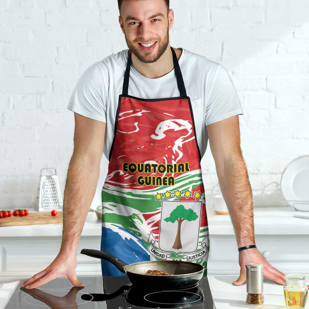 Equatorial Guinea Independence Day Apron Coat Of Arms With Map - Wonder Print Shop