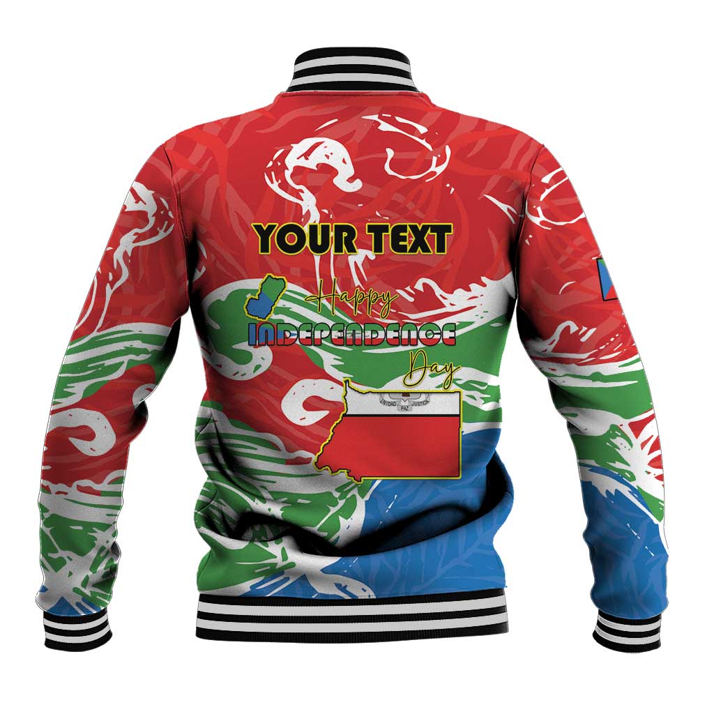 Personalized Equatorial Guinea Independence Day Baseball Jacket Coat Of Arms With Map - Wonder Print Shop