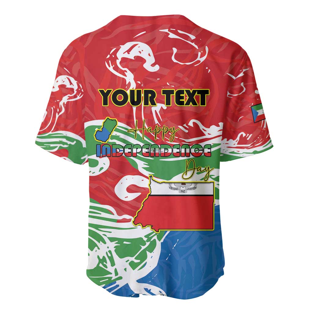 Personalized Equatorial Guinea Independence Day Baseball Jersey Coat Of Arms With Map - Wonder Print Shop