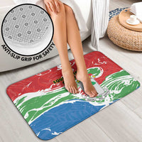 Equatorial Guinea Independence Day Bathroom Set Coat Of Arms With Map - Wonder Print Shop