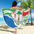 Equatorial Guinea Independence Day Beach Blanket Coat Of Arms With Map - Wonder Print Shop