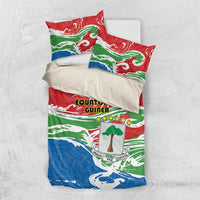 Equatorial Guinea Independence Day Bedding Set Coat Of Arms With Map - Wonder Print Shop