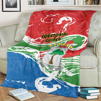 Equatorial Guinea Independence Day Blanket Coat Of Arms With Map - Wonder Print Shop