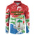 Personalized Equatorial Guinea Independence Day Button Sweatshirt Coat Of Arms With Map - Wonder Print Shop