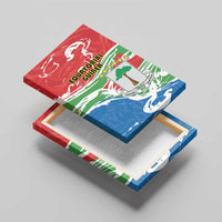 Equatorial Guinea Independence Day Canvas Wall Art Coat Of Arms With Map - Wonder Print Shop