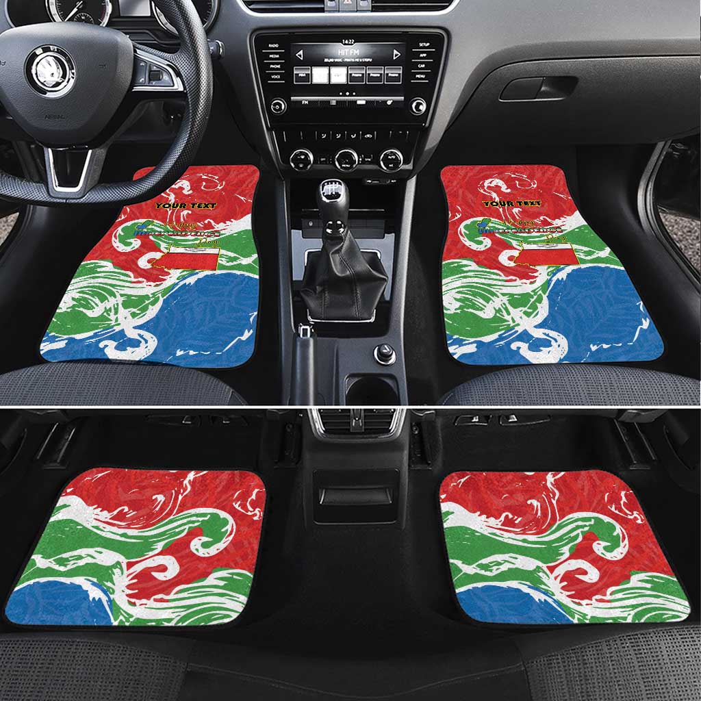 Equatorial Guinea Independence Day Car Mats Coat Of Arms With Map - Wonder Print Shop