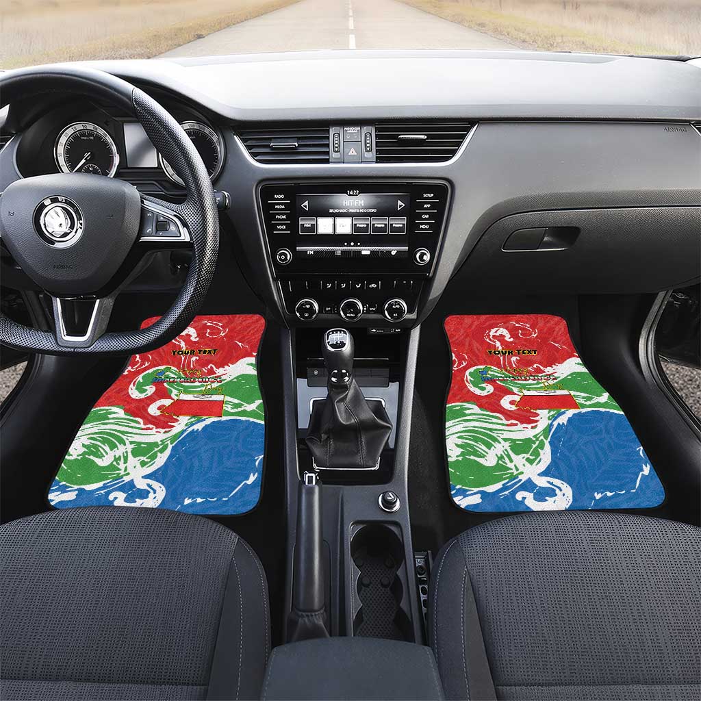 Equatorial Guinea Independence Day Car Mats Coat Of Arms With Map - Wonder Print Shop