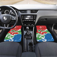 Equatorial Guinea Independence Day Car Mats Coat Of Arms With Map - Wonder Print Shop