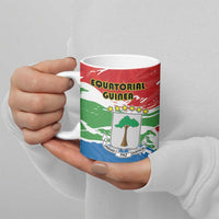 Personalized Equatorial Guinea Independence Day Ceramic Mug Coat Of Arms With Map - Wonder Print Shop