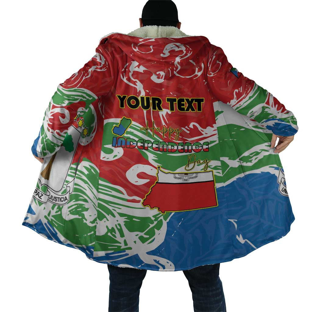Personalized Equatorial Guinea Independence Day Cloak Coat Of Arms With Map - Wonder Print Shop