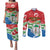 Personalized Equatorial Guinea Independence Day Couples Matching Puletasi and Long Sleeve Button Shirt Coat Of Arms With Map - Wonder Print Shop