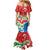 Personalized Equatorial Guinea Independence Day Family Matching Mermaid Dress and Hawaiian Shirt Coat Of Arms With Map - Wonder Print Shop