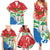 Personalized Equatorial Guinea Independence Day Family Matching Summer Maxi Dress and Hawaiian Shirt Coat Of Arms With Map - Wonder Print Shop