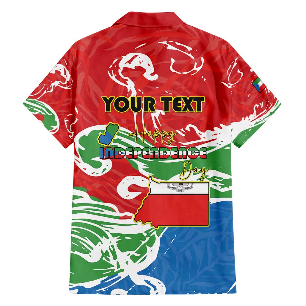 Personalized Equatorial Guinea Independence Day Family Matching Tank Maxi Dress and Hawaiian Shirt Coat Of Arms With Map - Wonder Print Shop