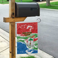 Equatorial Guinea Independence Day Garden Flag Coat Of Arms With Map - Wonder Print Shop