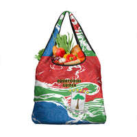 Equatorial Guinea Independence Day Grocery Bag Coat Of Arms With Map - Wonder Print Shop