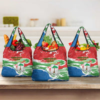 Equatorial Guinea Independence Day Grocery Bag Coat Of Arms With Map - Wonder Print Shop