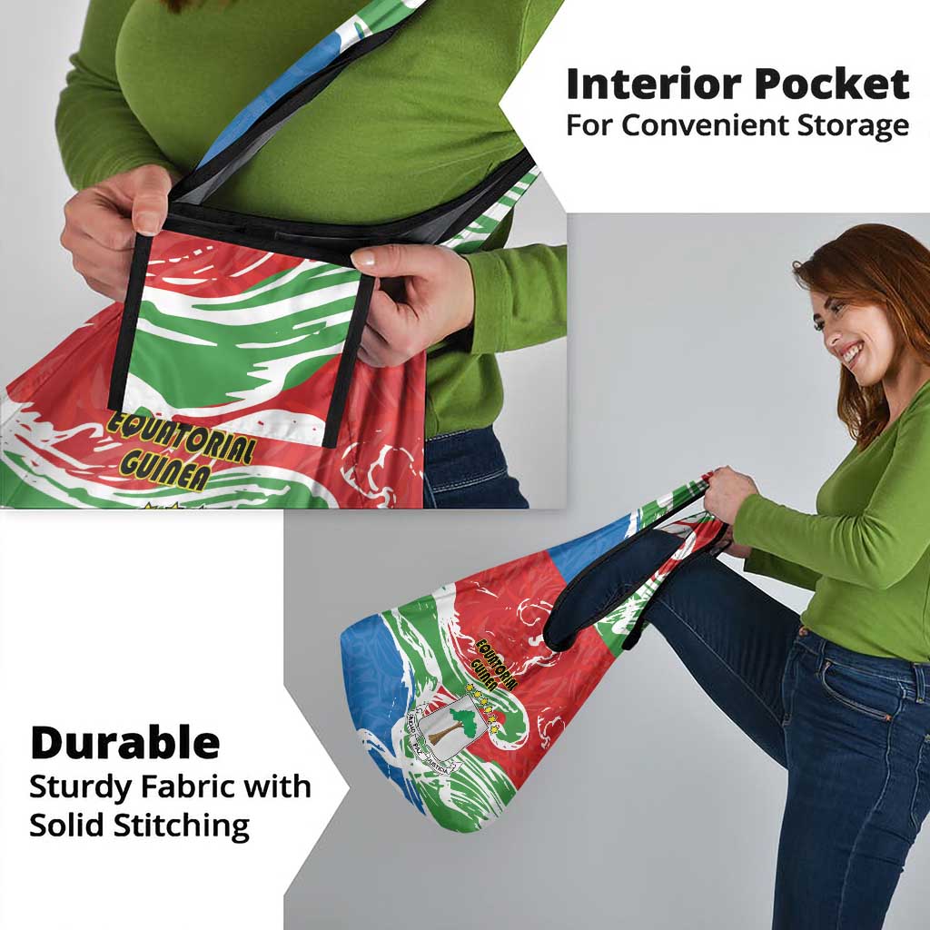 Equatorial Guinea Independence Day Grocery Bag Coat Of Arms With Map - Wonder Print Shop