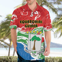 Personalized Equatorial Guinea Independence Day Hawaiian Shirt Coat Of Arms With Map - Wonder Print Shop